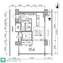 東雲キャナルコートＣＯＤＡＮ１７号棟の物件間取画像